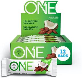 img 4 attached to 🥜 Almond Bliss ONE Protein Bars - Gluten Free Bars with 20g Protein and only 1g Sugar - Guilt-Free Snacks for High Protein Diets - 2.12 oz, 12 Count.