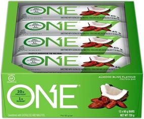 img 2 attached to 🥜 Almond Bliss ONE Protein Bars - Gluten Free Bars with 20g Protein and only 1g Sugar - Guilt-Free Snacks for High Protein Diets - 2.12 oz, 12 Count.