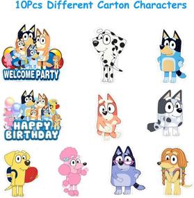 img 3 attached to 🐶 Swim Apex Blue Dogs Sign Cutouts: Fun Birthday Party Decorations for Kids