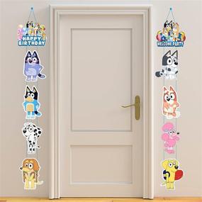 img 1 attached to 🐶 Swim Apex Blue Dogs Sign Cutouts: Fun Birthday Party Decorations for Kids