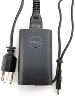 💻 dell laptop charger slim 45w watt power ac adapter for dell xps 13 9333 9343 9350 9360 9370 - includes power cord (la45nm131 da45nm131) logo