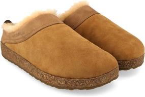 img 2 attached to Haflinger 713015 Slippers with Genuine Lammfell and Snowbird Design