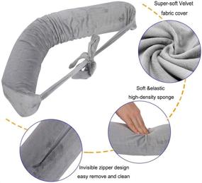 img 1 attached to 🌈 Lumbar Roll Scoliosis Pillow: Ultimate Hip and Lower Back Support for Pain Relief, Sciatica, and Sleep Comfort - Orthopedic Waist Pillow for Bed, Side Sleeping