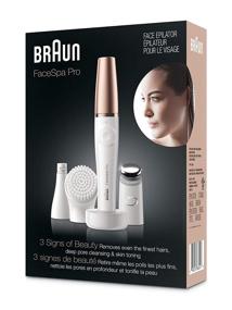 img 3 attached to 🧖 Braun Face Epilator Facespa Pro 911: Effective Facial Hair Removal for Women with 3-in-1 Epilating, Cleansing Brush, and Skin Toning + 3 Bonus Extras