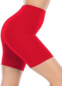 img 3 attached to 🍑 ATHVOTAR High Waisted Spandex Shorts for Women: Boost Your Booty with Workout Yoga Biker Shorts!