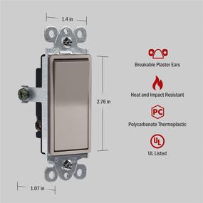 img 3 attached to ENERLITES 3-Way Decorator Paddle Light Switch Industrial Electrical in Controls & Indicators