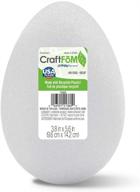 🥚 floracraft craftfōm egg 3.8 inch x 5.6 inch white: versatile egg-shaped foam for crafting and creative projects logo