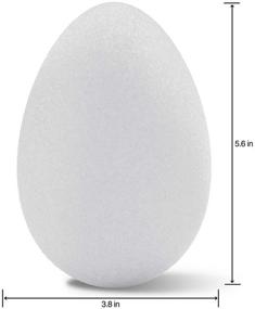 img 3 attached to 🥚 FloraCraft CraftFōM Egg 3.8 Inch x 5.6 Inch White: Versatile Egg-shaped Foam for Crafting and Creative Projects