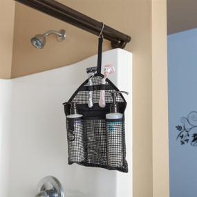 img 3 attached to 🚿 Home-X Mesh Hanging Shower Caddy: Compact and Convenient for Travel, Dorm, or Gym