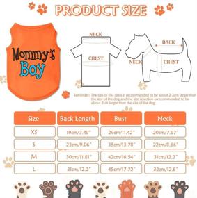 img 3 attached to 🐶 Sebaoyu Dog Shirts 4 Pack Medium Size Summer Puppy Clothes Cute Vest Apparel for Small & Large Dogs and Cats, Suitable for Boys & Girls