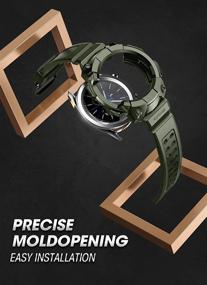 img 1 attached to 🦄 SUPCASE [Unicorn Beetle Pro] Чехол для Galaxy Watch 3 - Прочный защитный чехол с ремешками (зеленый) | 45 мм, выпуск 2020