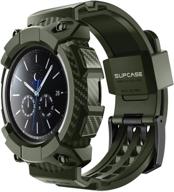 🦄 supcase [unicorn beetle pro] чехол для galaxy watch 3 - прочный защитный чехол с ремешками (зеленый) | 45 мм, выпуск 2020 логотип