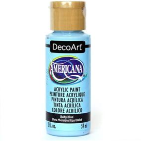 img 4 attached to 🎨 Vibrant 2-Ounce DecoArt Americana Acrylic Paint: Baby Blue Shade for Artistic Projects