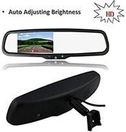 🚗 pyvideo auto adjusting brightness dual video inputs 4.3" car rear view mirror with backup camera for most car models logo