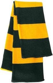 img 2 attached to Sportsman Knit Rugby Scarf White Women's Accessories and Scarves & Wraps