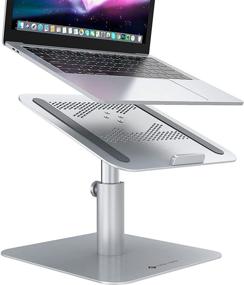 img 4 attached to 🖥️ NOVOO Adjustable Laptop Stand: 360° Rotating, Angle & Height Adjustable Ergonomics Computer Stand for MacBook Pro Air, XPS, HP, Lenovo, MateBook X