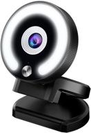 enhanced aigougou 2k 1080p webcam with ring light and microphone: perfect for video conferencing, facetime, skype, and zoom calls on laptop, pc, and mac logo