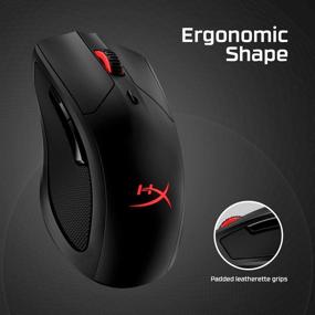 img 1 attached to 🖱️ HyperX Pulsefire Dart Wireless RGB Gaming Mouse, Software Customization, 6 Programmable Buttons, Qi Charging Battery - Up to 50 Hours, Compatible with PC, PS4, Xbox One