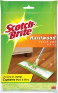 🧹 high-quality scotch-brite microfiber hardwood floor mop refill - replacement mop head refill for optimal cleaning logo