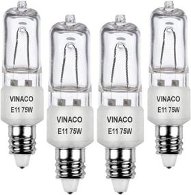 img 4 attached to 💡 Efficient VINACO JDE11 120V 75W Halogen Candelabra Bulb - Long-lasting and High-quality Illumination Solution