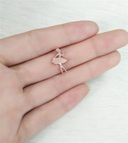 img 2 attached to 🩰 MANZHEN Ballerina Earrings: Optimal Recital Jewelry for Girls