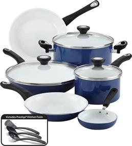 img 3 attached to Farberware PURECOOK Nonstick Cookware 12 Piece Kitchen & Dining