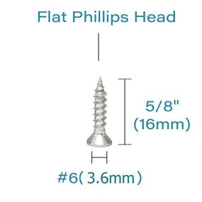 img 1 attached to Hulless Stainless Screws Phillips Tapping