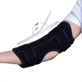 img 4 attached to Adjustable Comfortable Stabilizer Tendonitis Arthritis Sports & Fitness