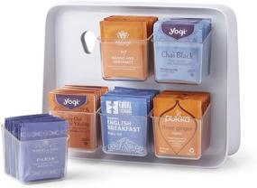 img 4 attached to Tea Organizer - YouCopia TeaStand with New 120-Bag Capacity (White)