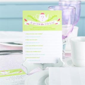 img 1 attached to 🎉 Hortense B. Hewitt 25-Count Bridal Shower Game Cards: Tea Time Fun for an Unforgettable Celebration!