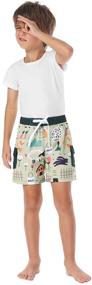 img 2 attached to 👕 Nonwe Beachwear: Trendy Drawstring Printed Pattern Boys' Clothing
