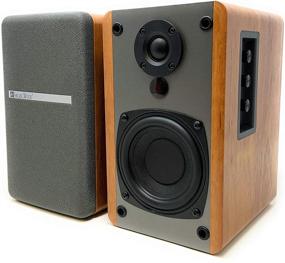 img 4 attached to Колонки SINGING WOOD BT25 Bluetooth для книжной полки