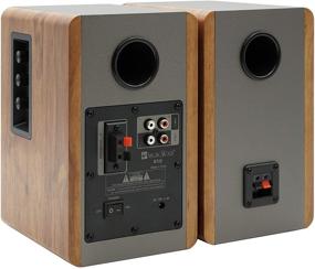 img 2 attached to Колонки SINGING WOOD BT25 Bluetooth для книжной полки