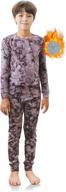 warm and cozy: tinfl by vaenait thermal underwear base layers for boys - 4-14 years christmas pajama long john set logo