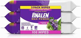 img 4 attached to Pinalen Max Power Cleaning Wipes, Lavender Dream, 36 Count (Pack of 3) - The Ultimate Cleaning Companion with 108 Total Wipes
