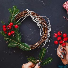 img 1 attached to 🎄 Versatile Natural Grapevine Wreath Rings for DIY Holiday Crafts – Sntieecr 8 PCS 2 Sizes (3inch & 5inch)