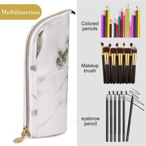 img 2 attached to Portable Marble Makeup Brush Holder: Organize, Protect, and Travel with Ease!