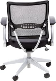 img 2 attached to 🪑 Comfortable and Stylish SPACE Seating AirGrid Light Back Managers Chair with 2-to-1 Synchro Tilt Control, Flip Arms, and Pneumatic Seat Height Adjustment