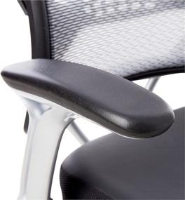 img 1 attached to 🪑 Comfortable and Stylish SPACE Seating AirGrid Light Back Managers Chair with 2-to-1 Synchro Tilt Control, Flip Arms, and Pneumatic Seat Height Adjustment