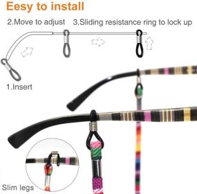 img 2 attached to IYOOH Retainer Sunglass Eyeglass Colorful: Style and Protection Combined