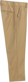 img 1 attached to 👖 Stylish and Comfortable: Gioberti Boys Flat Front Dress Pants