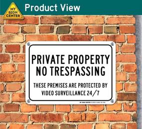 img 2 attached to 👀 Surveillance Sign for Protected Property Trespassing