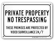 👀 surveillance sign for protected property trespassing logo