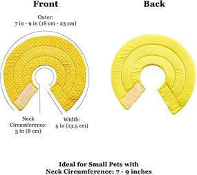 img 1 attached to Meric Recovery Fabric Collar Yellow