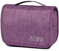 multiple capacity toiletry portable bag（purple） logo