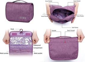 img 2 attached to Multiple Capacity Toiletry Portable Bag（Purple）