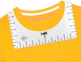 img 4 attached to 👕 Mity Rain T Shirt Ruler: Perfect Alignment Tool for Vinyl Press and HTV Sublimation