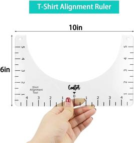 img 3 attached to 👕 Mity Rain T Shirt Ruler: Perfect Alignment Tool for Vinyl Press and HTV Sublimation