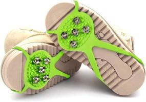 img 3 attached to Milaloko Kids' Size Crampons: Safe Winter Walking for Children 5-7 - Traction Cleats for Ice and Snow