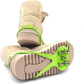 img 1 attached to Milaloko Kids' Size Crampons: Safe Winter Walking for Children 5-7 - Traction Cleats for Ice and Snow